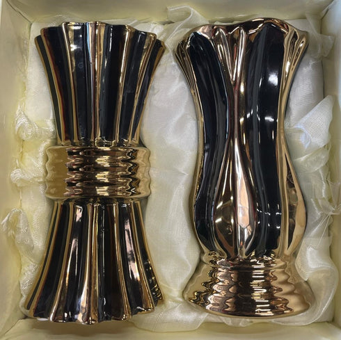 Adore the Decor™ 2 Piece Ceramic Lined Vase Set - 7"